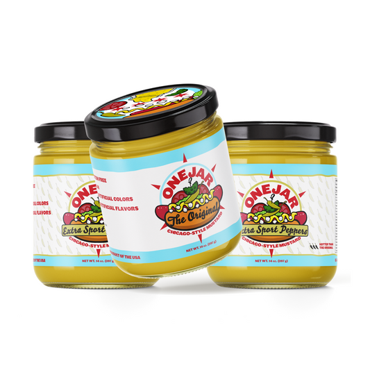 Party Bundle - Chicago-Style Mustard - Original (2x) + Extra Sport Peppers (2x)